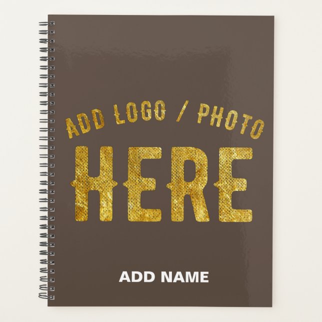 STYLISH MODERN CUSTOMIZABLE COFFEE VERIFIED BRAND PLANNER (Front)