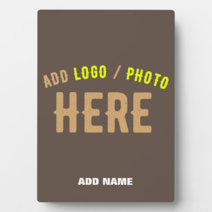 STYLISH MODERN CUSTOMIZABLE COFFEE VERIFIED BRAND PLAQUE