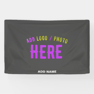 STYLISH MODERN CUSTOMIZABLE GREY VERIFIED BRANDED BANNER