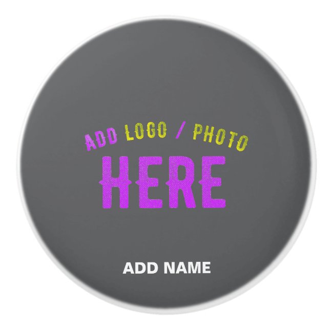 STYLISH MODERN CUSTOMIZABLE GREY VERIFIED BRANDED CERAMIC KNOB (Front)