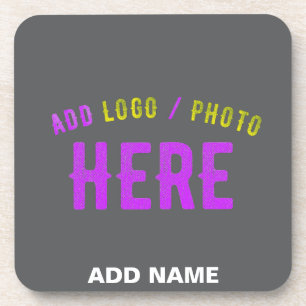 STYLISH MODERN CUSTOMIZABLE GREY VERIFIED BRANDED COASTER