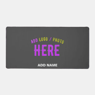 STYLISH MODERN CUSTOMIZABLE GREY VERIFIED BRANDED DESK MAT