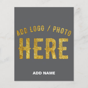 STYLISH MODERN CUSTOMIZABLE GREY VERIFIED BRANDED FLYER