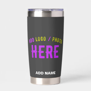 STYLISH MODERN CUSTOMIZABLE GREY VERIFIED BRANDED INSULATED TUMBLER