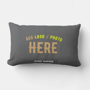 STYLISH MODERN CUSTOMIZABLE GREY VERIFIED BRANDED LUMBAR CUSHION