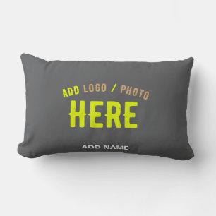 STYLISH MODERN CUSTOMIZABLE GREY VERIFIED BRANDED LUMBAR CUSHION