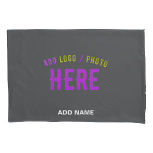 STYLISH MODERN CUSTOMIZABLE GREY VERIFIED BRANDED PILLOWCASE