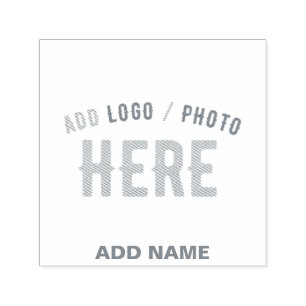 STYLISH MODERN CUSTOMIZABLE GREY VERIFIED BRANDED SELF-INKING STAMP