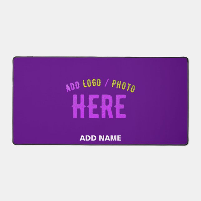 STYLISH MODERN CUSTOMIZABLE INDIGO VERIFIED BRAND DESK MAT (Front)