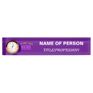 STYLISH MODERN CUSTOMIZABLE INDIGO VERIFIED BRAND NAMEPLATE