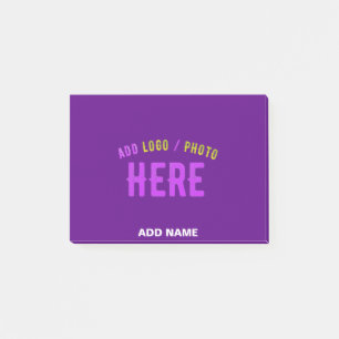 STYLISH MODERN CUSTOMIZABLE INDIGO VERIFIED BRAND POST-IT NOTES