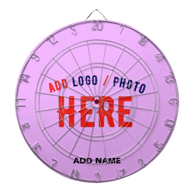 STYLISH MODERN CUSTOMIZABLE MAUVE VERIFIED BRANDED DARTBOARD (Front)