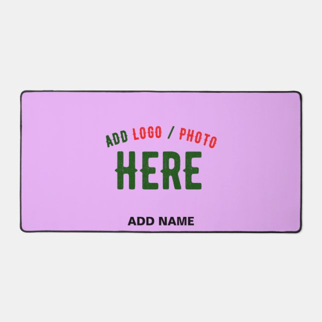 STYLISH MODERN CUSTOMIZABLE MAUVE VERIFIED BRANDED DESK MAT (Front)