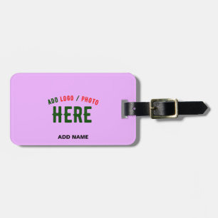 STYLISH MODERN CUSTOMIZABLE MAUVE VERIFIED BRANDED LUGGAGE TAG