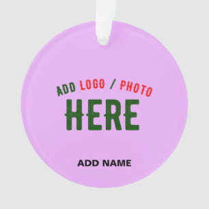 STYLISH MODERN CUSTOMIZABLE MAUVE VERIFIED BRANDED ORNAMENT