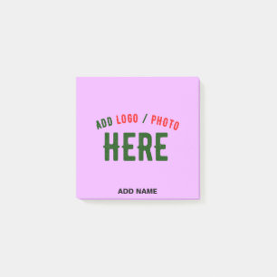 STYLISH MODERN CUSTOMIZABLE MAUVE VERIFIED BRANDED POST-IT NOTES