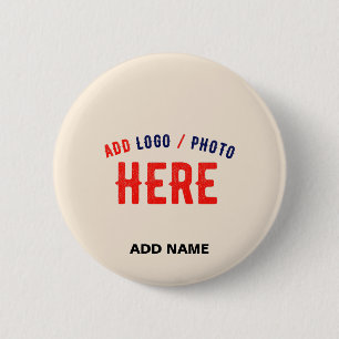 STYLISH MODERN CUSTOMIZABLE NATURAL VERIFIED BRAND 6 CM ROUND BADGE