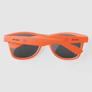 STYLISH MODERN CUSTOMIZABLE ORANGE VERIFIED BRAND SUNGLASSES