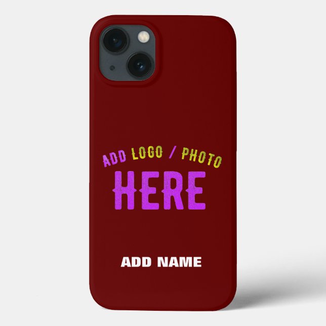 STYLISH MODERN CUSTOMIZABLE OXBLOOD VERIFIED BRAND Case-Mate iPhone CASE (Back)