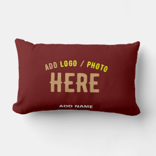 STYLISH MODERN CUSTOMIZABLE OXBLOOD VERIFIED BRAND LUMBAR CUSHION