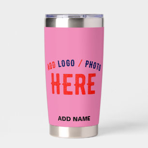 STYLISH MODERN CUSTOMIZABLE PINK VERIFIED BRANDED INSULATED TUMBLER