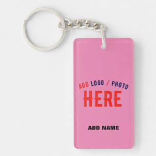 STYLISH MODERN CUSTOMIZABLE PINK VERIFIED BRANDED KEY RING