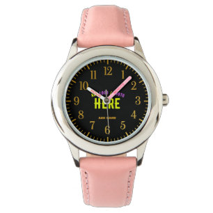 STYLISH MODERN CUSTOMIZABLE PINK VERIFIED BRANDED WATCH