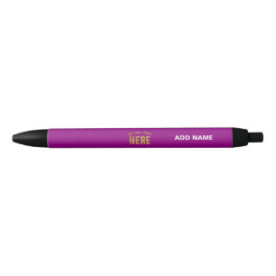 STYLISH MODERN CUSTOMIZABLE PURPLE VERIFIED BRAND BLACK INK PEN
