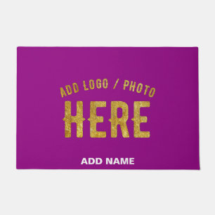 STYLISH MODERN CUSTOMIZABLE PURPLE VERIFIED BRAND DOORMAT