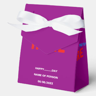 STYLISH MODERN CUSTOMIZABLE PURPLE VERIFIED BRAND FAVOUR BOX