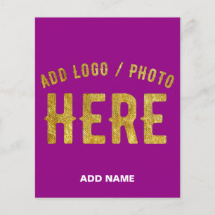STYLISH MODERN CUSTOMIZABLE PURPLE VERIFIED BRAND FLYER