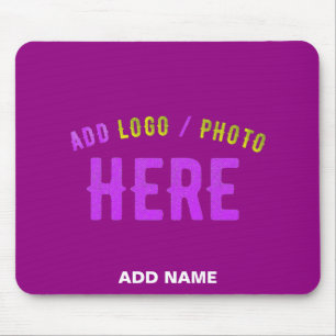 STYLISH MODERN CUSTOMIZABLE PURPLE VERIFIED BRAND MOUSE PAD