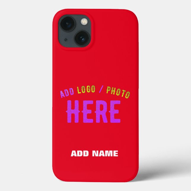 STYLISH MODERN CUSTOMIZABLE RED VERIFIED BRANDED Case-Mate iPhone CASE (Back)