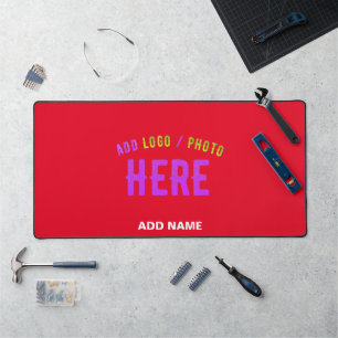 STYLISH MODERN CUSTOMIZABLE RED VERIFIED BRANDED DESK MAT