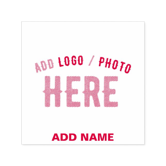 STYLISH MODERN CUSTOMIZABLE RED VERIFIED BRANDED SELF-INKING STAMP (Design)