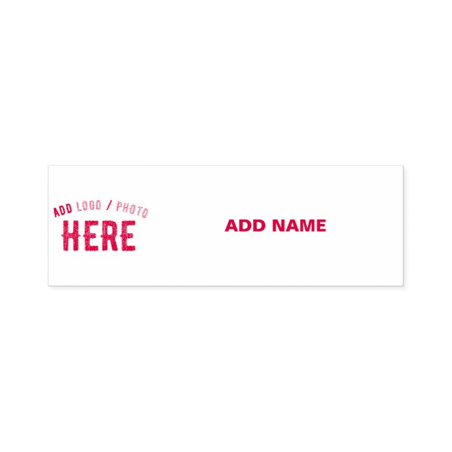 STYLISH MODERN CUSTOMIZABLE RED VERIFIED BRANDED SELF-INKING STAMP (Design)