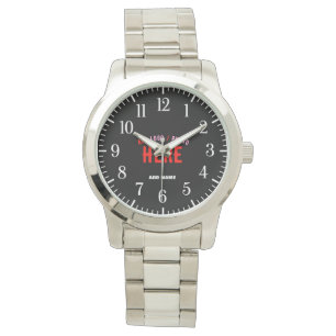 STYLISH MODERN CUSTOMIZABLE SILVERY VERIFIED BRAND WATCH