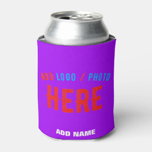 STYLISH MODERN CUSTOMIZABLE VIOLET VERIFIED BRAND CAN COOLER