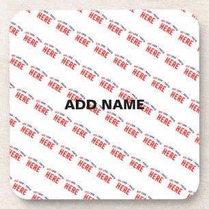 STYLISH MODERN CUSTOMIZABLE WHITE VERIFIED BRAND COASTER