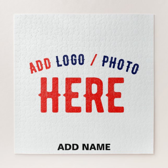 STYLISH MODERN CUSTOMIZABLE WHITE VERIFIED BRAND JIGSAW PUZZLE (Vertical)