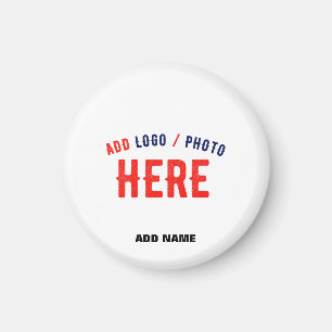 STYLISH MODERN CUSTOMIZABLE WHITE VERIFIED BRAND MAGNET