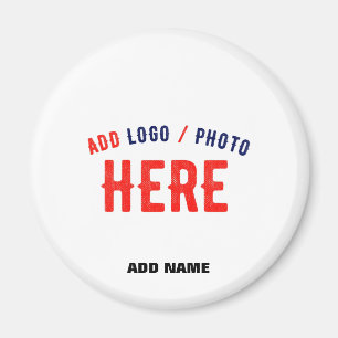 STYLISH MODERN CUSTOMIZABLE WHITE VERIFIED BRAND MAGNET