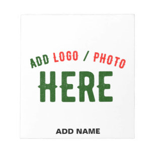 STYLISH MODERN CUSTOMIZABLE WHITE VERIFIED BRAND NOTEPAD