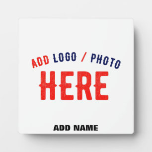 STYLISH MODERN CUSTOMIZABLE WHITE VERIFIED BRAND PLAQUE