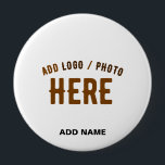 STYLISH MODERN CUSTOMIZABLE WHITE VERIFIED BRANDED 10 CM ROUND BADGE<br><div class="desc">THIS IS A DESIGN FITTING FOR EVERYONE.YOU CAN CHANGE, RESIZE OR ADD LOGO, PHOTO, TEXT AND COLOURS THE WAY YOU LIKE.THANK YOU.</div>