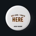 STYLISH MODERN CUSTOMIZABLE WHITE VERIFIED BRANDED 6 CM ROUND BADGE<br><div class="desc">THIS IS A DESIGN FITTING FOR EVERYONE.YOU CAN CHANGE, RESIZE OR ADD LOGO, PHOTO, TEXT AND COLOURS THE WAY YOU LIKE.THANK YOU.</div>
