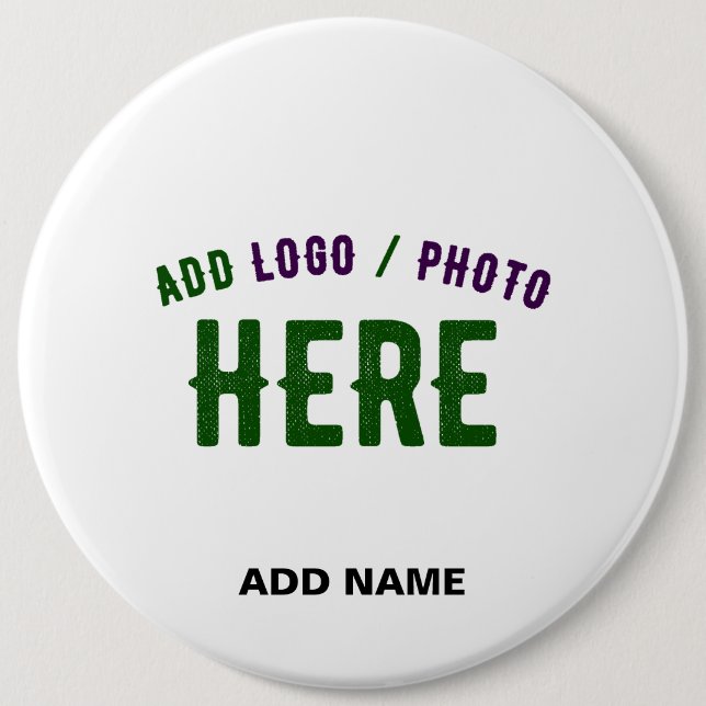 STYLISH MODERN CUSTOMIZABLE WHITE VERIFIED BRANDED 6 CM ROUND BADGE (Front)