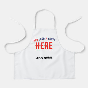 STYLISH MODERN CUSTOMIZABLE WHITE VERIFIED BRANDED APRON