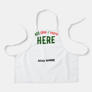 STYLISH MODERN CUSTOMIZABLE WHITE VERIFIED BRANDED APRON