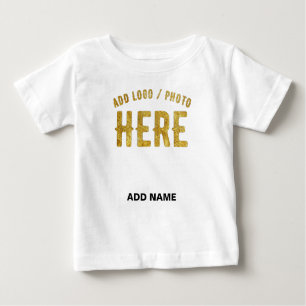 STYLISH MODERN CUSTOMIZABLE WHITE VERIFIED BRANDED BABY T-Shirt